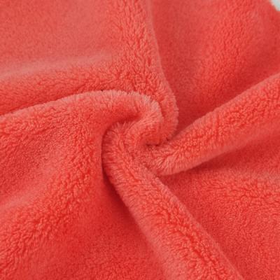 China Heat-insulation FLEECE KNIT DYE FABRIC FOR WOMEN MEN COAT DRESS 100%POLYESTER for sale