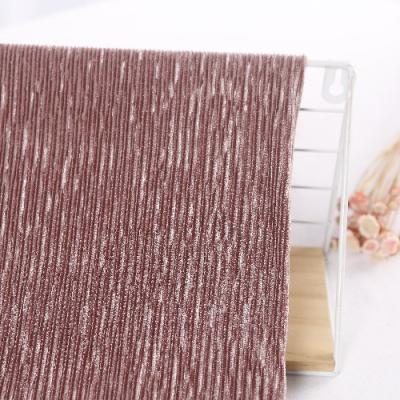 China Metallic knitting velvet dyeing 2*2 to crush metallic fabric for women men coat dress fabric 93%polyester 7%spandex for sale