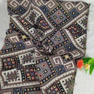 China Jacquard yarn sustainable woven dyeing fabric for women men colth dress home textile fabric for sale