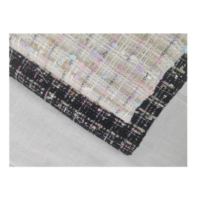 China Promotion 100% t skirt fabric soft high quality ladies woven tweed roll fabric for sale