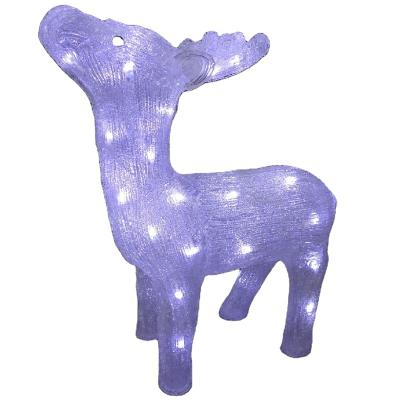 China 40Led Acrylic Reindeer Moltif Acrylic Light For Patio Garden Decoration for sale