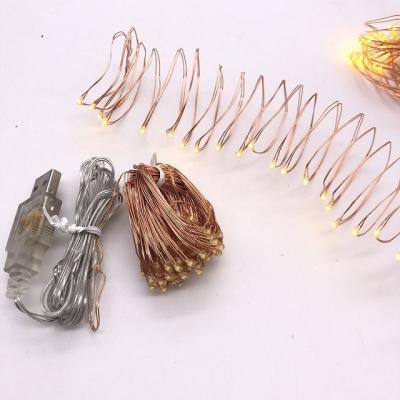 China Warm White Fairy Led String Lights Copper Wire String Waterproof Christmas USB Proved Copper Wire String Lights for Decoration for sale