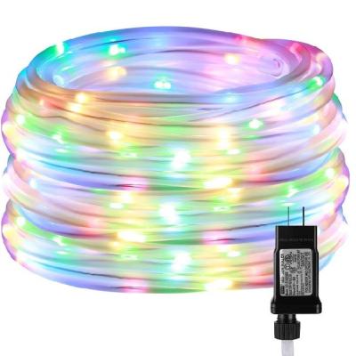 China factory direct 100L Eight-function led color changing waterproof rope light for outdoor decoration christmas copper fairy lights for sale