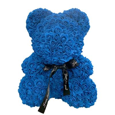 중국 New Artificial Flower Rose Bear Gift Rose Bear Valentines Day Gift for Girlfriend Unique Present Rose Flowers Bear Toy for Women 25 판매용