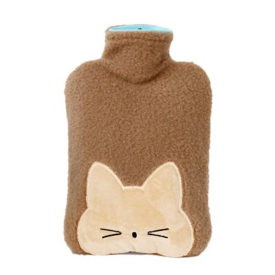 중국 Warm thickened hot water bag injection silicone water bag warm corduroy hands and feet 판매용