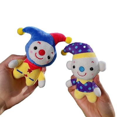 China Plush Sofe Stuffed Cute Plush Doll Wholesale Cute Cartoon Circus Clown Toy Factory Creative Key Chain Hanging Doll for sale