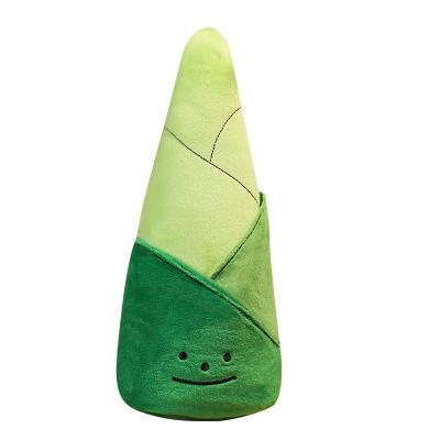 China New Soft Plush Cute Vegetable And Fruit Bamboo Shoot Pillow Flower Bud Plush Toy Te koop