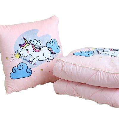 China Magnetic Car Decorative Dual-Use Blanket Decorative Car Tile Sofa Folding Pillow Cover Travel 2in1 Air Conditioning Comforter Flat Pillow Te koop