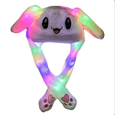 Китай COMMON Kids Can Move Hat Toy Gift with Light for Girl Girl Friend Hat for Kids Cute Plush Rabbit Pinch Rabbit Ear Hat продается