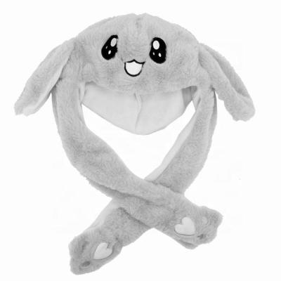 China Korea Bunny Moving Ears JOINT Plush Cute Plush Rabbit Hat Funny Factory Manufacture for sale