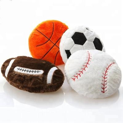 China Wholesale Soft Stuffed Sports Toy Baby Plush Toy Play Rugby Basketball Baseball Plush Toy Factory for sale