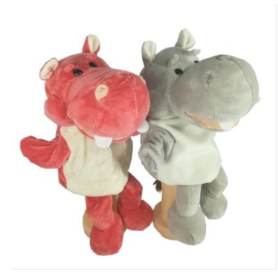 Cina Comfortable Cheap Custom Plush Hippo Hand Puppet Toy For Kids Education Hand Puppet For Adult Wholesale in vendita