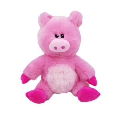 Cina Anime Wholesale Custom Toy Pink Pig Microwave Plush Soft Stuffed Pig Toy in vendita