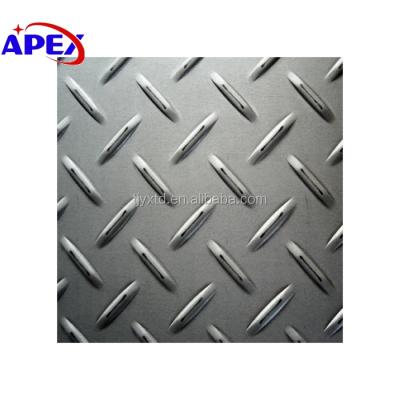 China Boat Plate Mild Steel Checkered Plate for sale