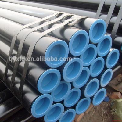 China Oil Pipeline China Supplier API 5L Black Seamless Carbon Steel Pipe For Oil And Gas for sale