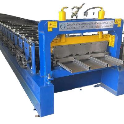 China Building material stores Indonesia steel bar truss platform machine floor rolling plate machine for sale