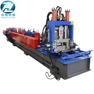 China Garment Shops High Quality Low Cost Hydraulic Profile Cutting Strut Galvanized Steel C Z Channel Purlin Roll Forming Machine for sale