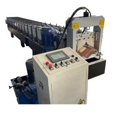 China Hotels copper sheet forming machine ridge tile roofing sheet forming machine with automatic cutting for sale