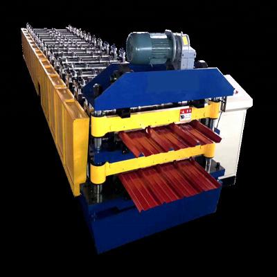 China Cost Effective Aluminum ROOF Metal Double Layer Roofing Sheet Roll Forming Making Machine For European Market for sale