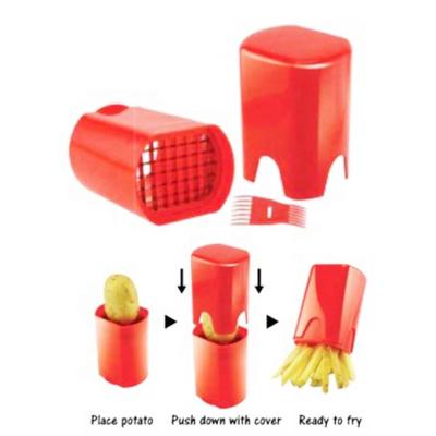 China Economic Portable Household Plastic Viable Potato Cleaver Cutter Tools for sale