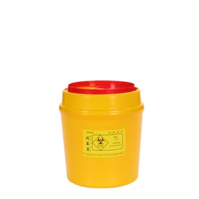 China Syringe Needle Box PP 3L Disposable Sharp Container Medical Waste Safety Box for sale