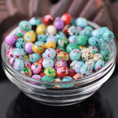 China Beads For Jewelry Making DIY Crafts Rondelle Faceted Spots Coated Opaque Glass 6x4mm 8x6mm Loose Crafts Beads Lot For DIY Jewelry Making Findings for sale