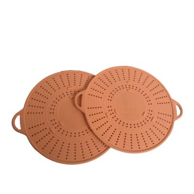 China Viable 5 in 1 Multi Purpose Silicone Anti-Splash Lid Strainer for sale