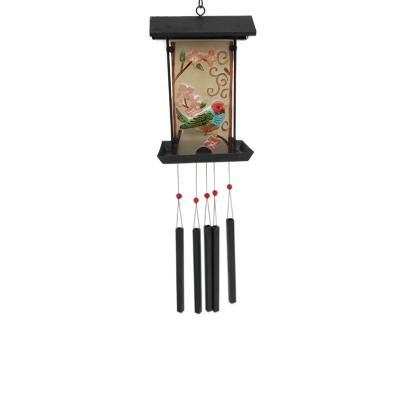 China Morden Wind Chime Bells Bird Driver Outdoor Glass Wind Chime for Garden Window Yard Patio Lawn Decoration for sale