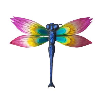 China Dragonfly Wall Hanging Art Wall Hanging Decor Hand-Painting Metal Wall Plates Decor Ceiling Decor Hot Sale Indoor Outdoor Decoration for sale