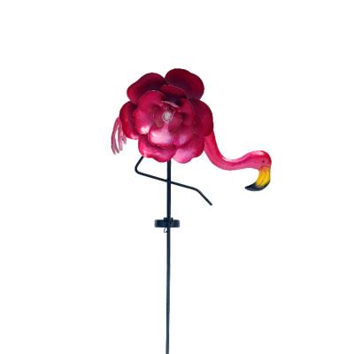 China Factory Direct Selling Garden Lights Outdoor Flamingo Solar Led Garden Stakes Lights for sale