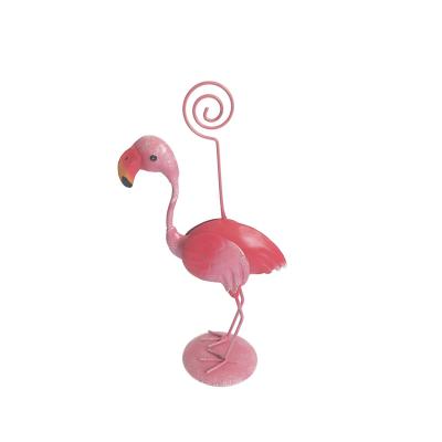 China Resin Factory Modern Creative Cute Flamingo Fish Postcards Cut Photo Clip for sale