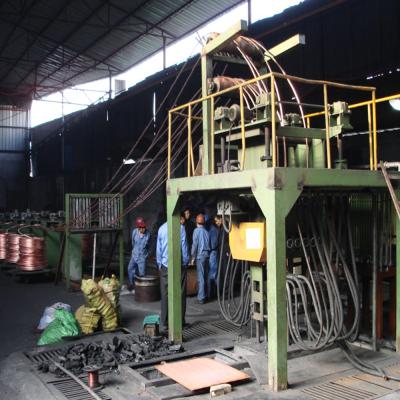 China High Efficency upcasting continuous casting machine for oxgyen free copper wire making for sale