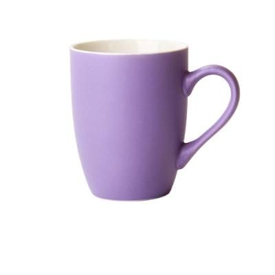 China Viable Simple Design Wholesale Custom Color Glazed Matte Ceramic Coffee Mug for sale