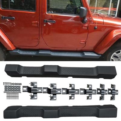 China Iron+ABS Plastic Car Side Pedals Used For Jeeps COWBOYS Rubicon Robin Hood Side Pedal 2007-2017 JK for sale