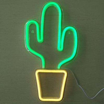 China Other LED Backplane Neon Cactus Shape Neon Light for sale