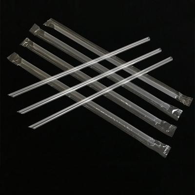 China Wholesale 6mm Disposable Food Grade Plastic Tea Coffee Individually Wrapped Juice Drinking Straws for sale