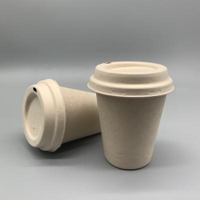 China Biodegradable Biodegradable Pulp Compostable Biodegradable Coffee Bagasse Sugar Cane Sugar Cane Cold Drink Cup With Lid for sale