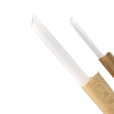 China Real Color PLA Fully Biodegradable Fully Biodegradable Costable Polylactic Acid Drinking Straws for Milktea Shop, Cocktail, Bars and Restuarants for sale