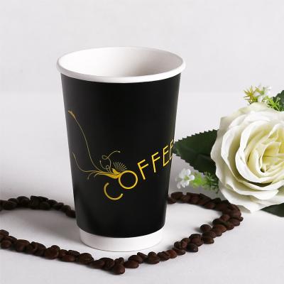 China Recycled Materials Paper Cups For Coffee Double Wall Coffee Paper Cups For Hot Coffee for sale