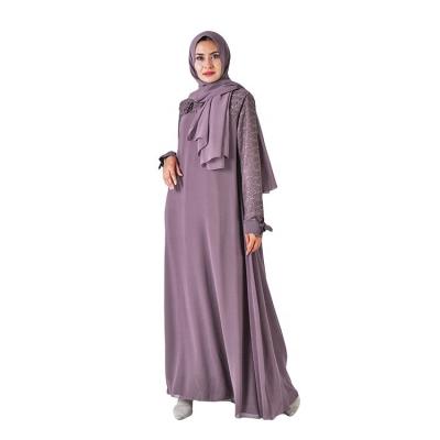 China breathable 2022 new elbise lace up robes traditional muslim clothing dresses women for church for sale