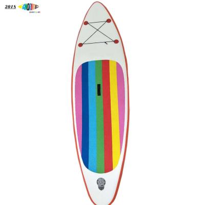 China DWF+PVC+EVA FAVORITE Design 10' New Customized Inflatable SUP 5 Total Stand Up Paddle Boards for sale