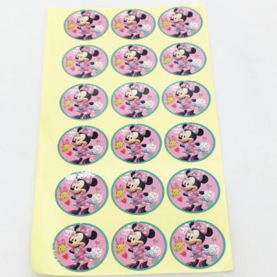 China Paper & Paperboard Custom Self Adhesive Fabric Paper Sticker for sale