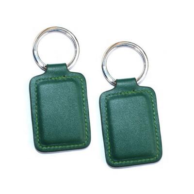 China ABS 125KHz/13.56MHz Active RFID Leather Keyfobs for sale