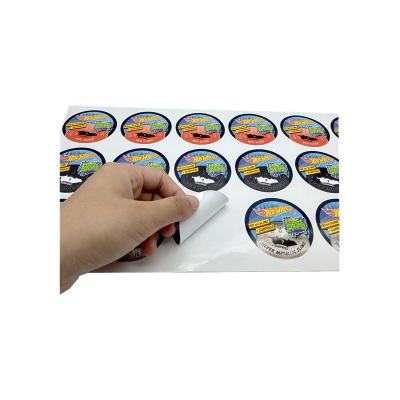 China Waterproof Custom Logo Printed Small Round Color Label Sticker for sale