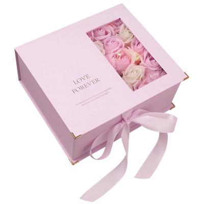 China Recyclable Custom Top Grade Surprise Love Letter Christmas Flower Wrapped Gift Boxes Net Red Perfume Lipstick Gift Boxes for sale