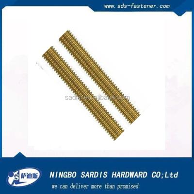 China Machinery Building Industry Full Brass Wire DIN975 Or B7 Copper Wire Rod for sale