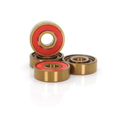 China Adult Custom Chrome Steel Ball 608 Ball Bearing Deep Bearing Skateboard for sale