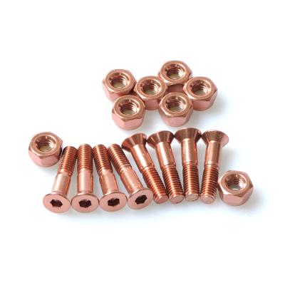 China Adult Custom Skateboard Material Colored 1 Inch Bolts for sale