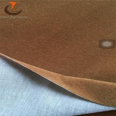 China FLOCKING Single Assembled Velvet Fabric For Sofa for sale