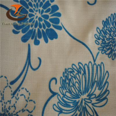 China Water Resistant 100% Polyester Sofa Fabric Upholstery Flocking Fabric for sale